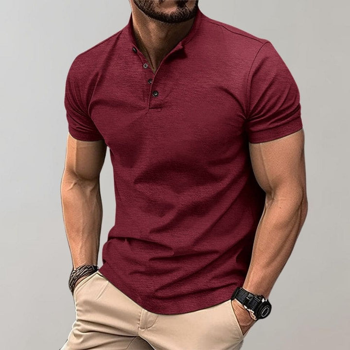 Levoire | Polo Shirt Pour Hommes Dans Un Look Décontracté De Haute Qualité, Polyvalent Et Confortable Rot