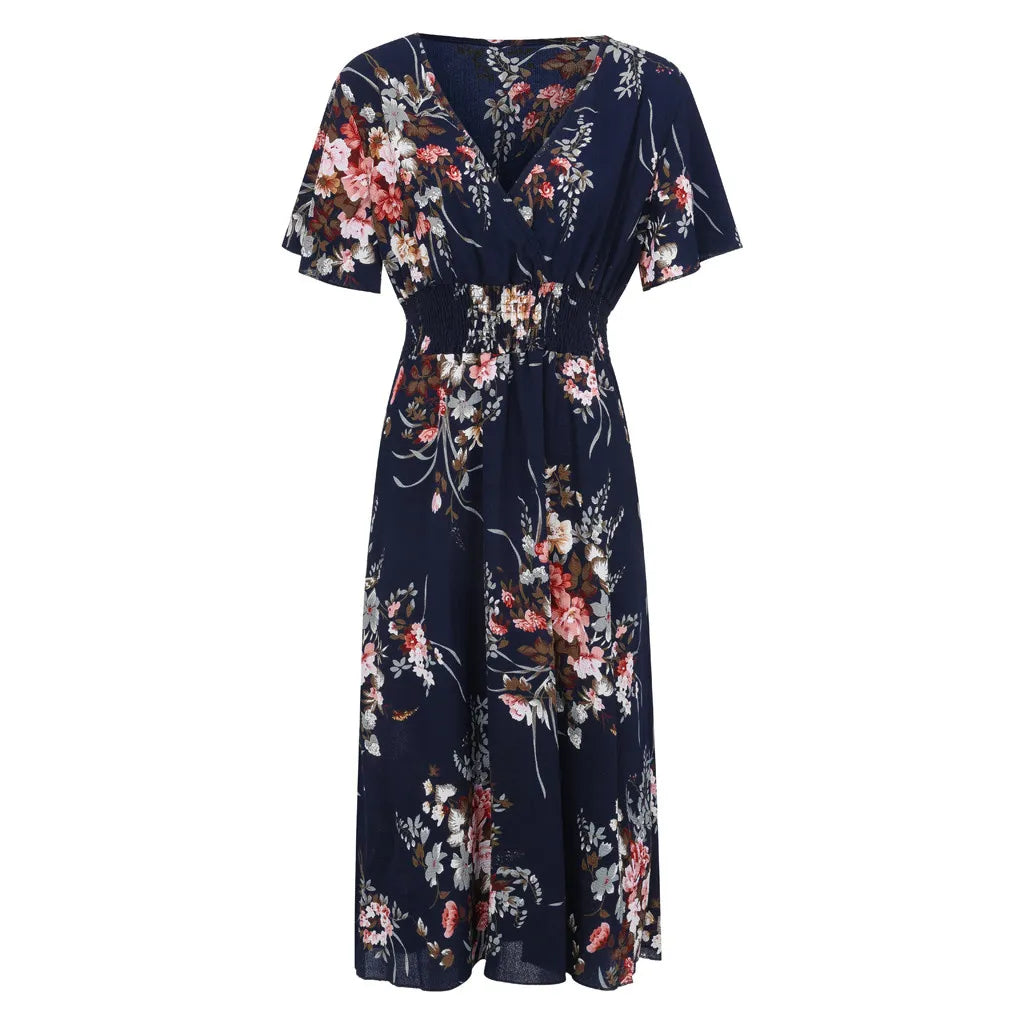 Levoire | Robe D'Été Longue Pour Femmes Maxikleid Dans Le Style Vintage