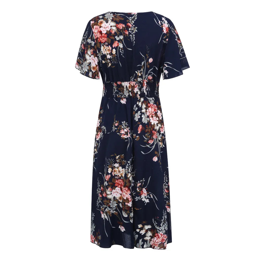Levoire | Robe D'Été Longue Pour Femmes Maxikleid Dans Le Style Vintage