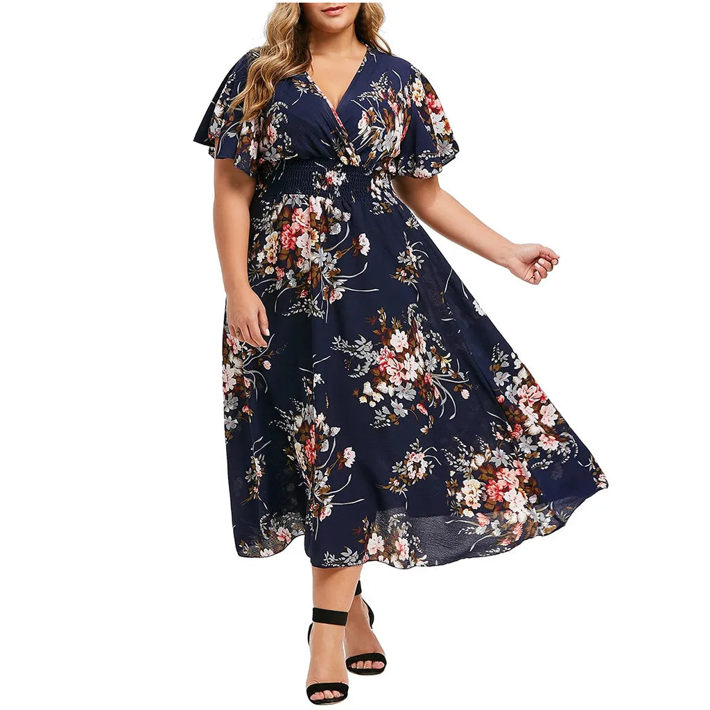 Levoire | Robe D'Été Longue Pour Femmes Maxikleid Dans Le Style Vintage