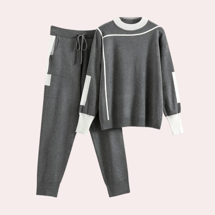 Levoire | Ensemble tricot deux pièces femme Gris