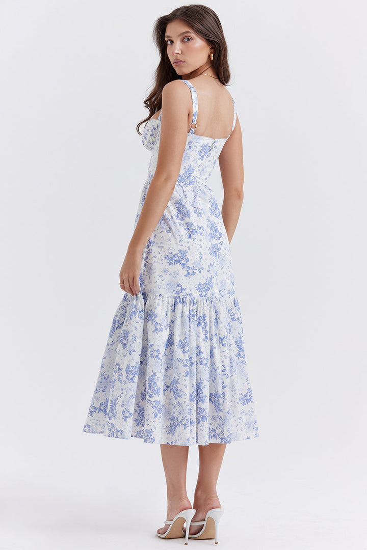 Levoire | Robe Midi À Fleurs Pour Femmes