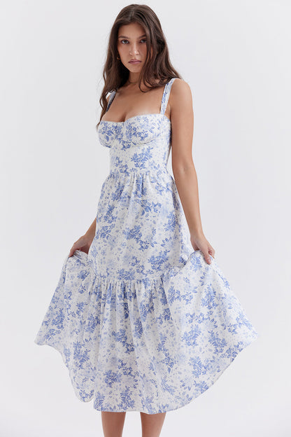 Levoire | Robe Midi À Fleurs Pour Femmes