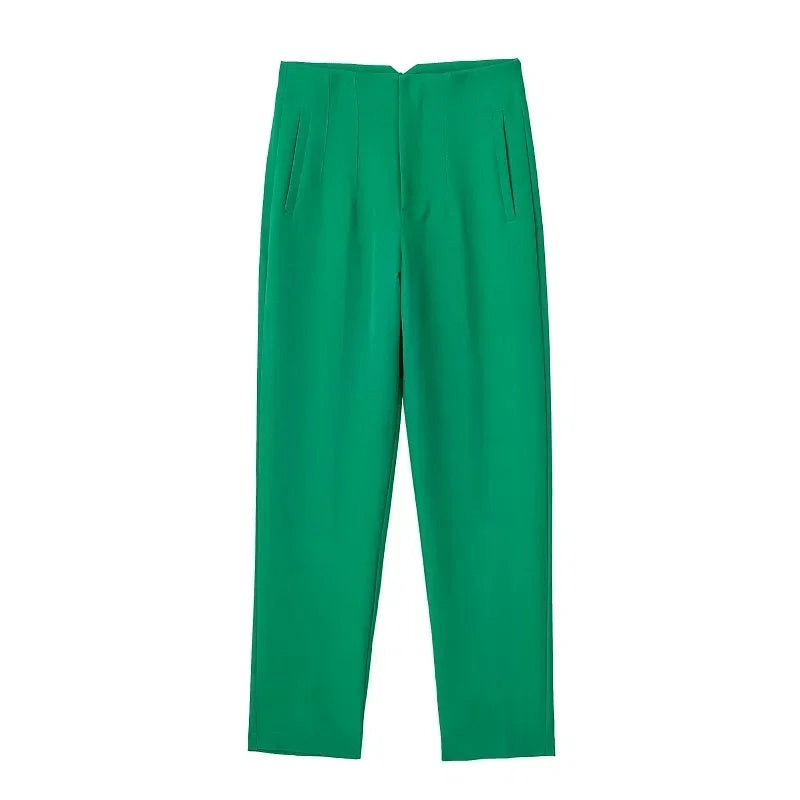 Levoire | Pantalon Classique Chic Femme Vert