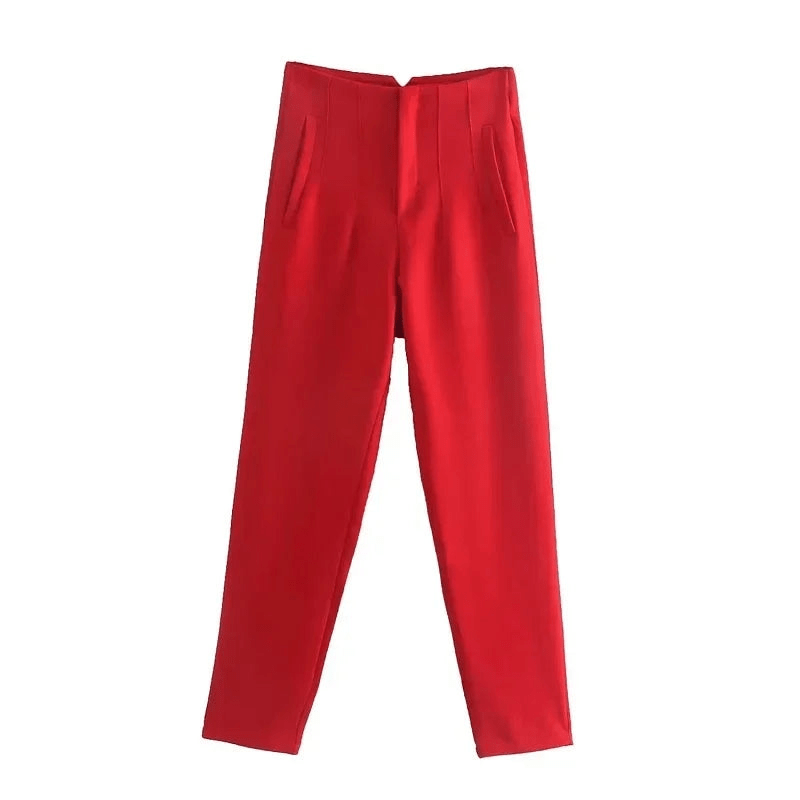 Levoire | Pantalon Classique Chic Femme Rot
