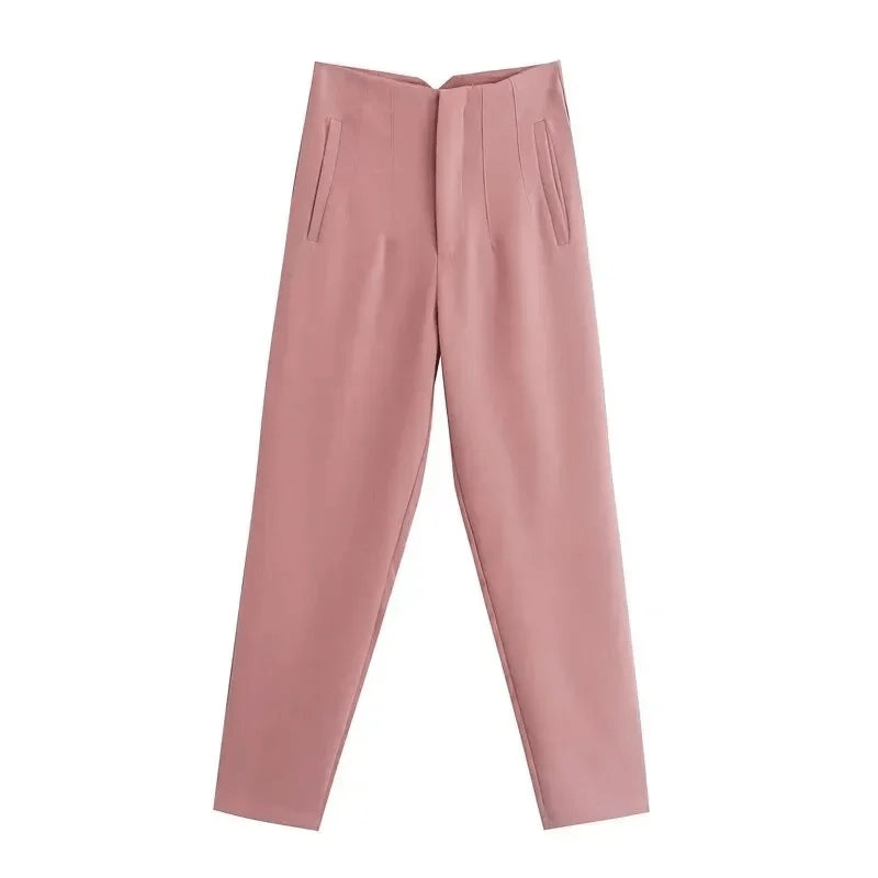 Levoire | Pantalon Classique Chic Femme Rosa