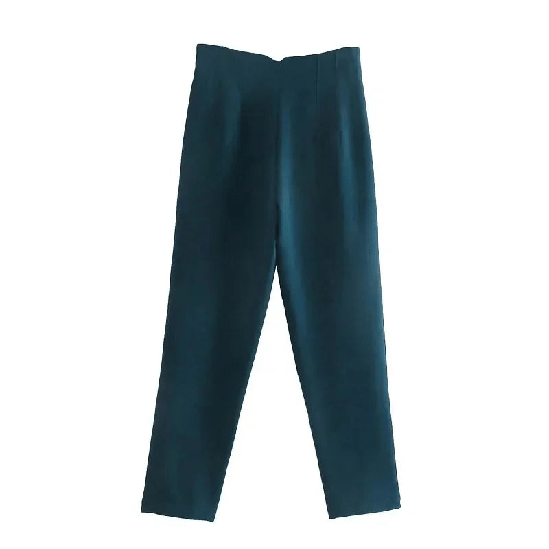 Levoire | Pantalon Classique Chic Femme Vert foncé