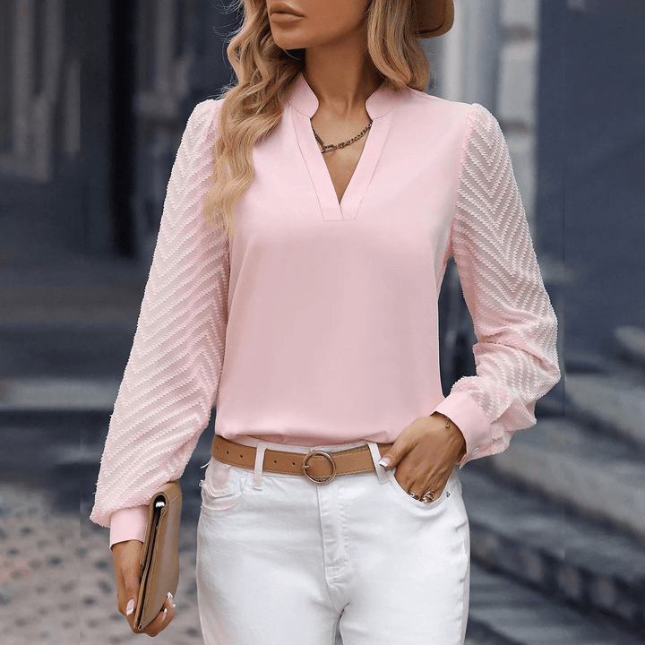 Levoire | Top chiffon V élégant femme Rosa
