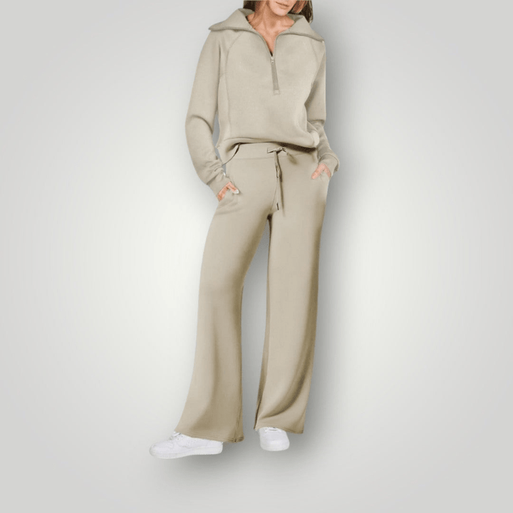 Levoire | Ensemble de loungewear pour femmes en deux parties Confortable & Décontracté Vert clair