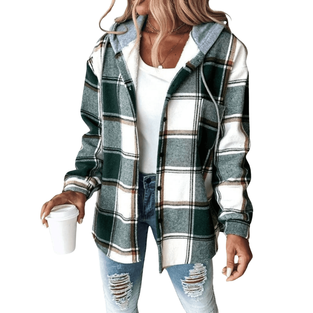 Levoire | Chemise En Flanelle Décontractée Avec Capuche