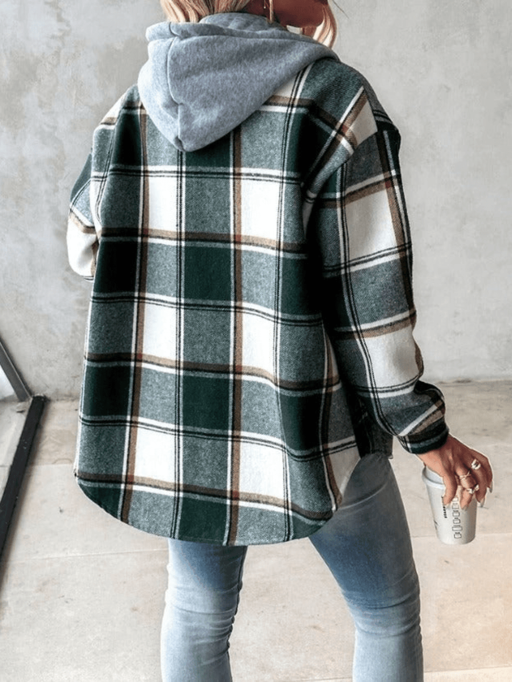 Levoire | Chemise En Flanelle Décontractée Avec Capuche