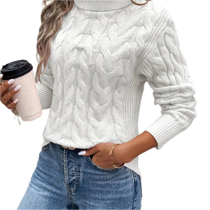 Levoire | Pull En Tricot Roulé Blanc