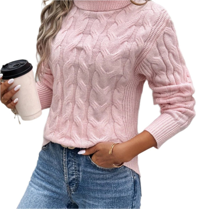 Levoire | Pull En Tricot Roulé Rosa