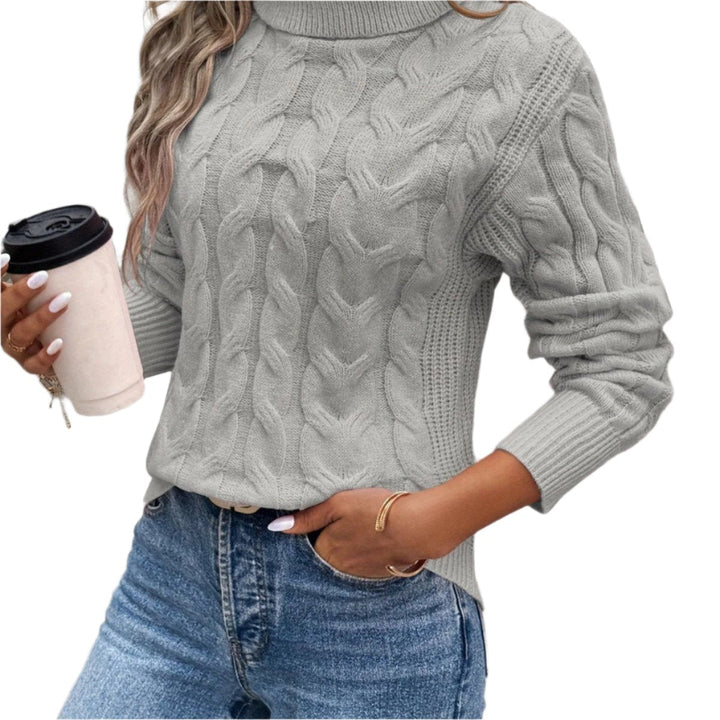 Levoire | Pull En Tricot Roulé Gris