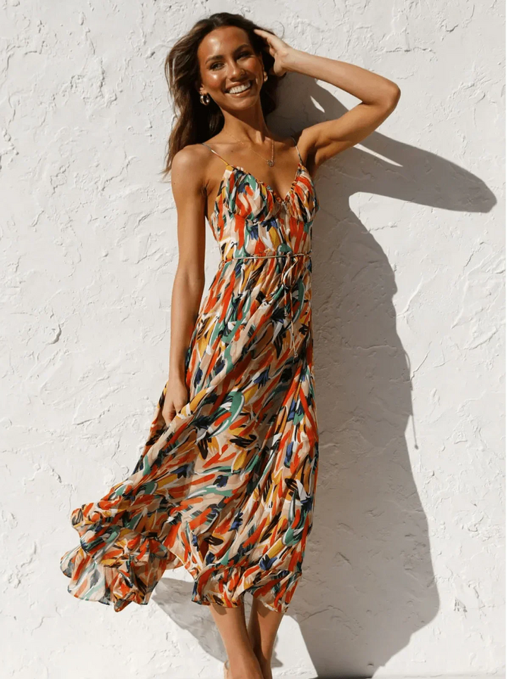 Levoire | Robe Midi Colorée
