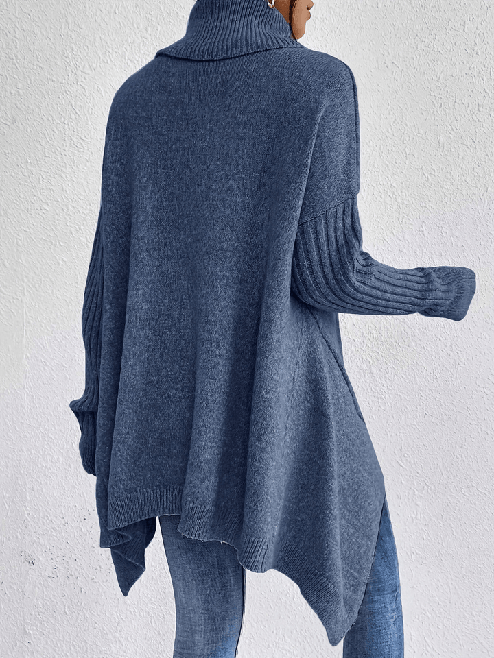 Levoire | Pull à col roulé en coton décontracté pour femmes Pullover Jumper Gilet