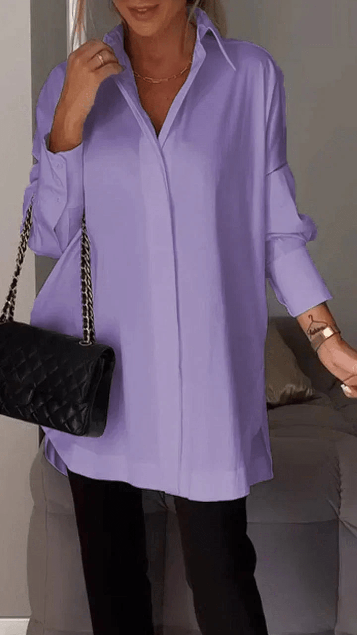 Levoire | Chemisier grande taille élégant femme Lilas