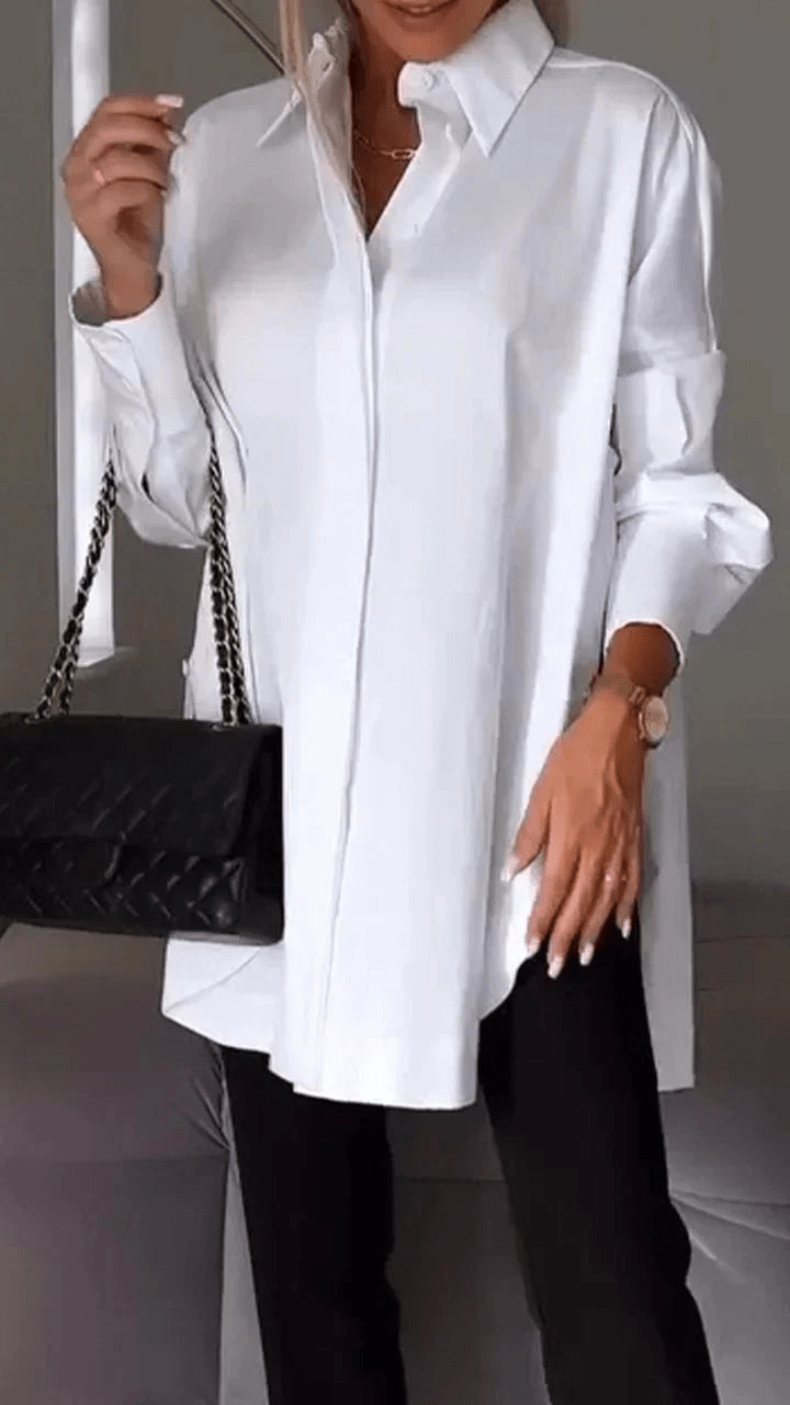 Levoire | Chemisier grande taille élégant femme Blanc