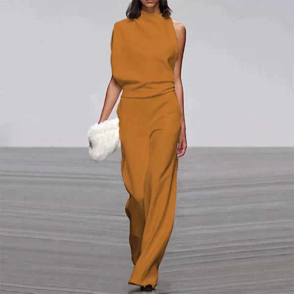 Levoire | Combinaison D'Été Chic Jaune-Orange