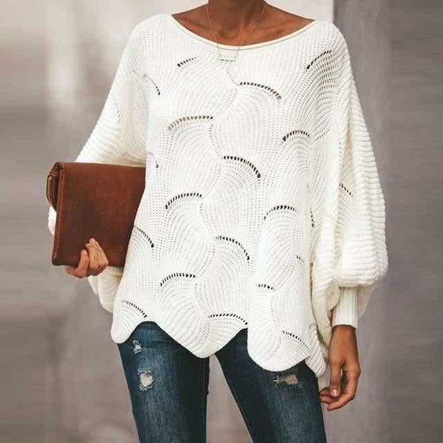 Levoire | Pull Relax Surdimensionné Blanc