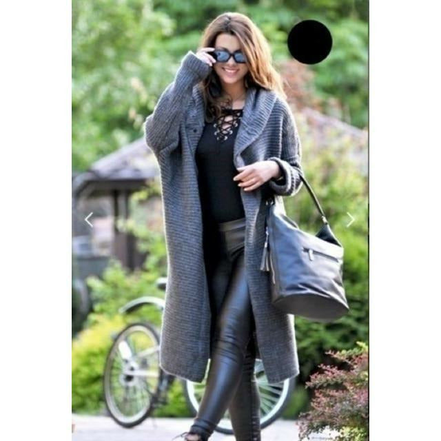 Levoire | Manteau Long Tricoté Gris