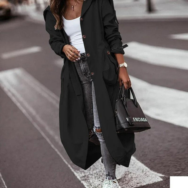 Levoire | Veste Élégante Longue D'Été Noir