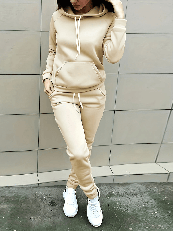 Levoire | Sweat Jogging Décontracté Femme Beige