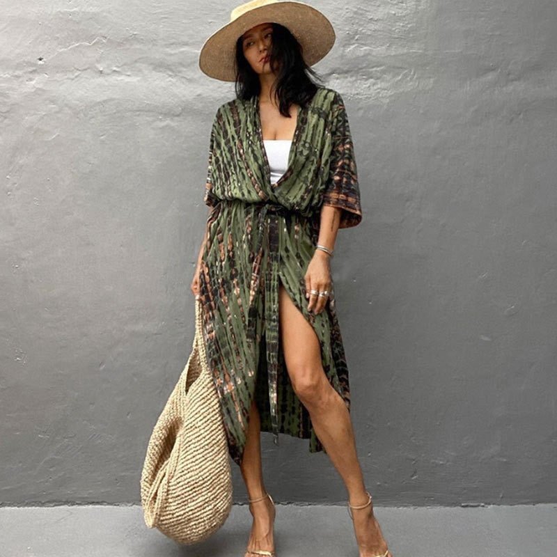 Levoire | Robe De Collecte De Vin vert olive Une taille