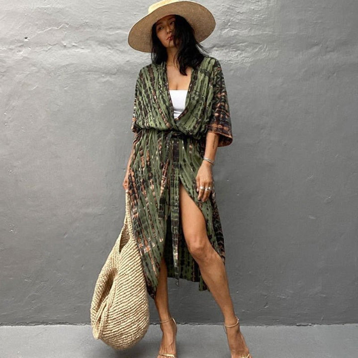 Levoire | Robe De Collecte De Vin vert olive Une taille