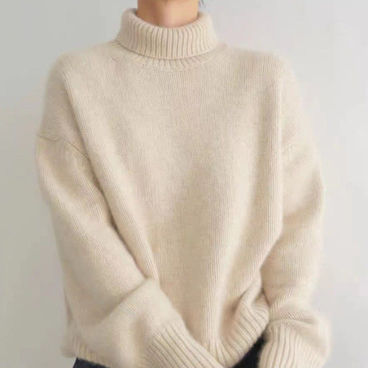 Levoire | Pull à col roulé confortable Abricot