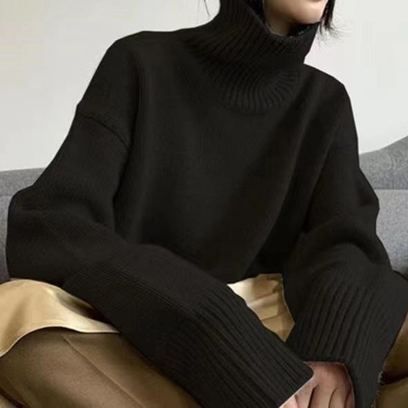 Levoire | Pull à col roulé confortable Noir