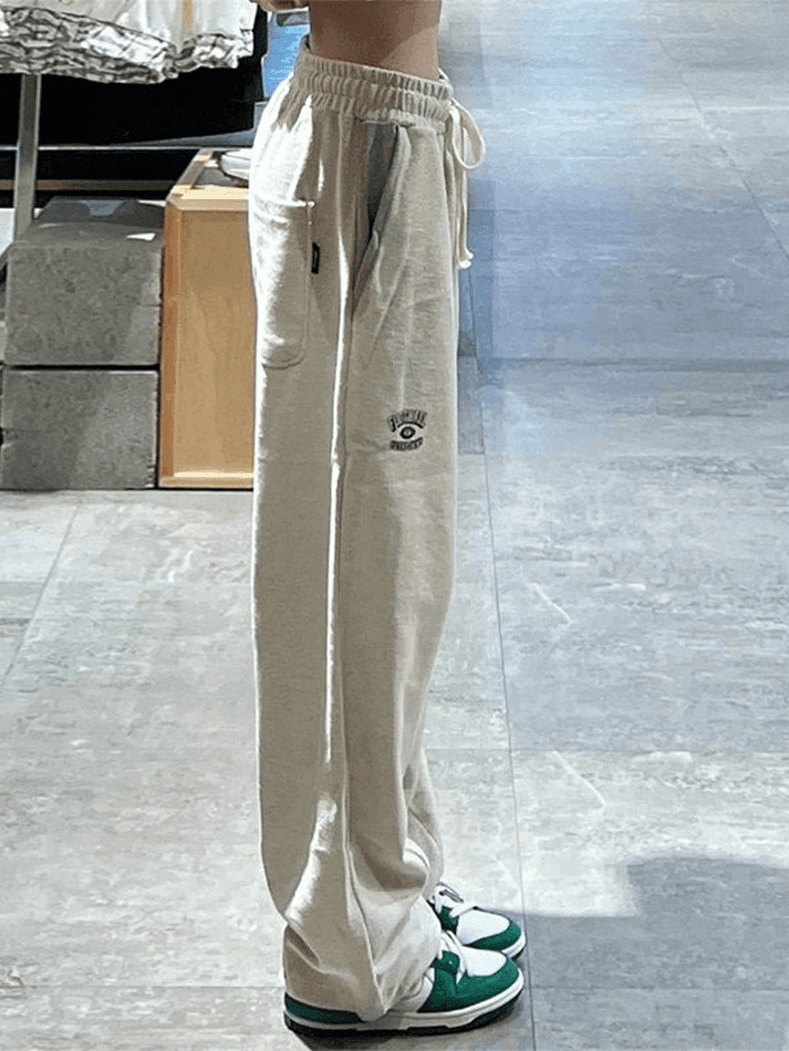 Levoire | Pantalons De Survêtement Décontractés Cintrés Brodés