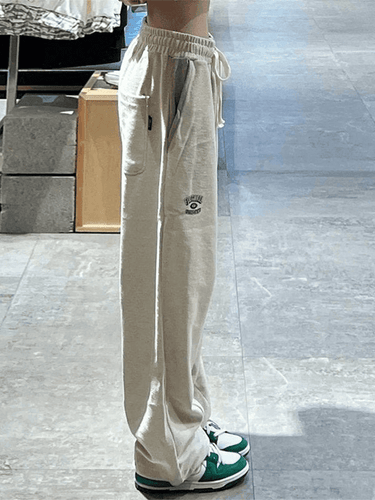 Levoire | Pantalons De Survêtement Décontractés Cintrés Brodés