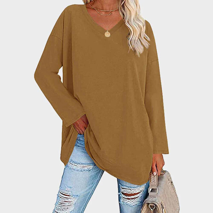Levoire | Élégante Blouse Pour Dames À Manches Longues Chic, Polyvalente Et Confortable Jaune foncé