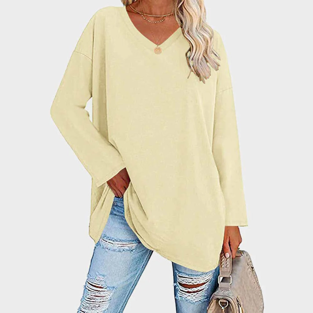 Levoire | Élégante Blouse Pour Dames À Manches Longues Chic, Polyvalente Et Confortable Jaune clair