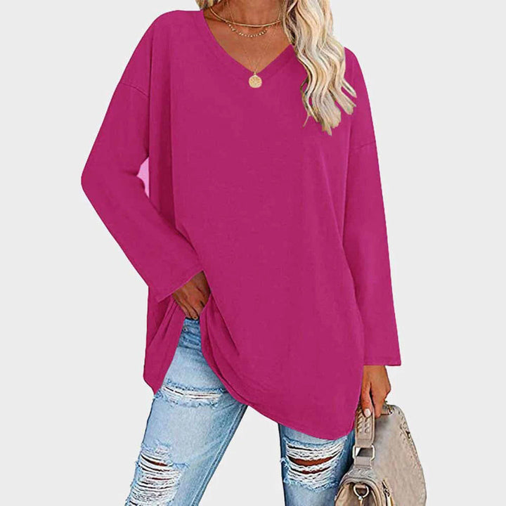 Levoire | Élégante Blouse Pour Dames À Manches Longues Chic, Polyvalente Et Confortable Rose chaud
