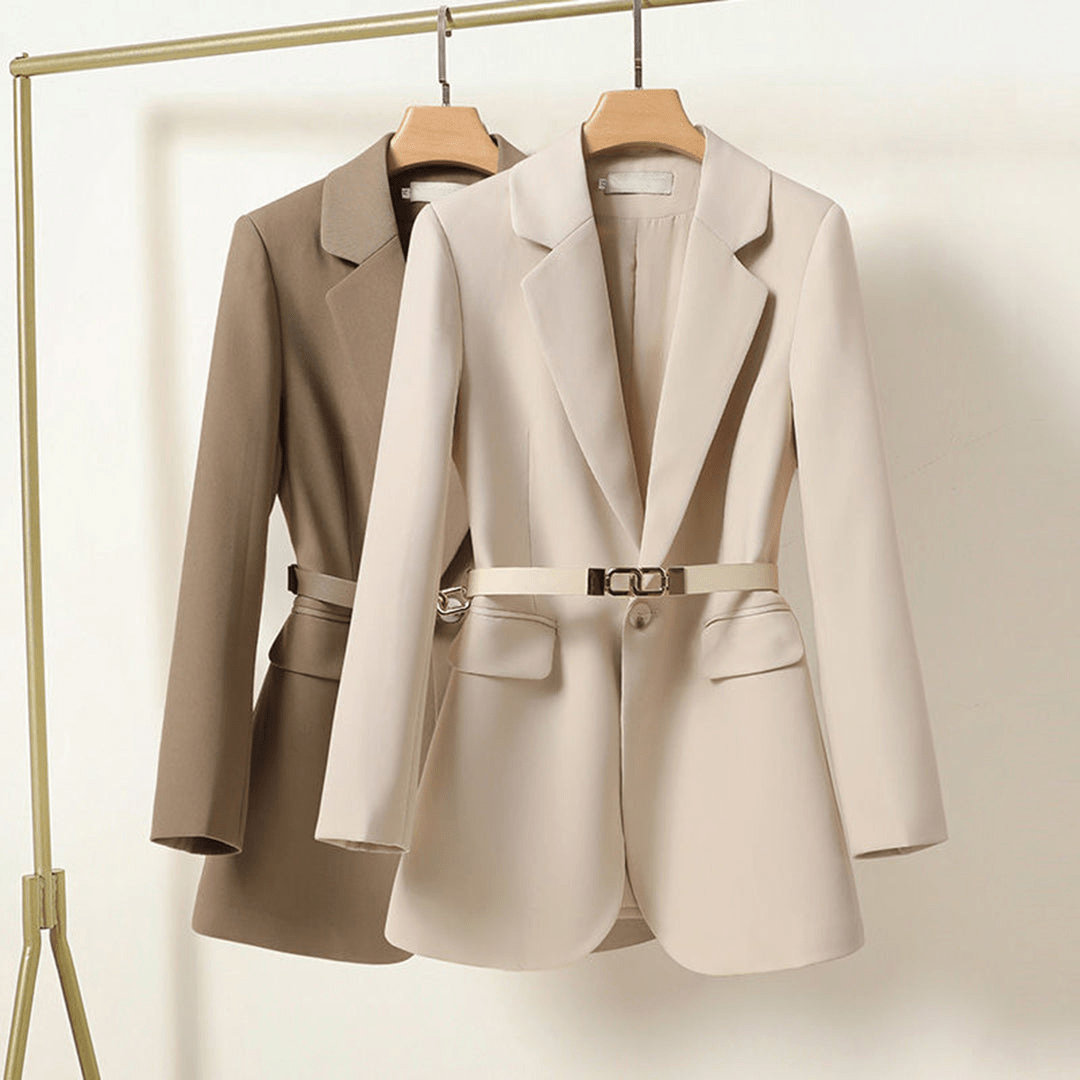 Levoire | Blazer Long Ceinturé Chic