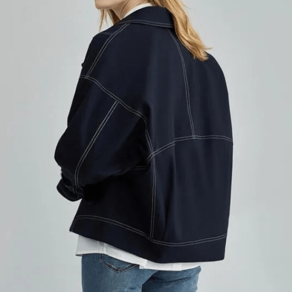 Levoire | Veste marine légère printemps femme
