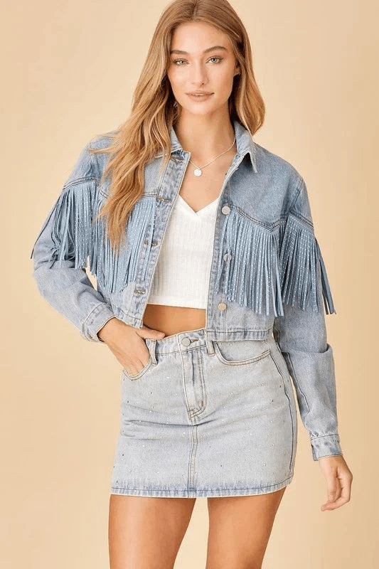 Levoire | Veste en jean décontractée femme Bleu