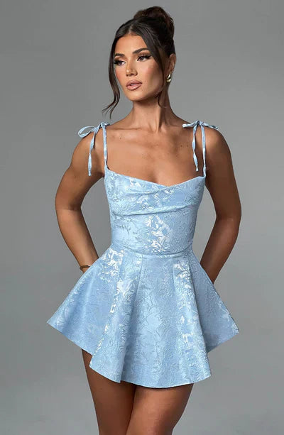 Levoire | Robe chic ceinturée Bleu