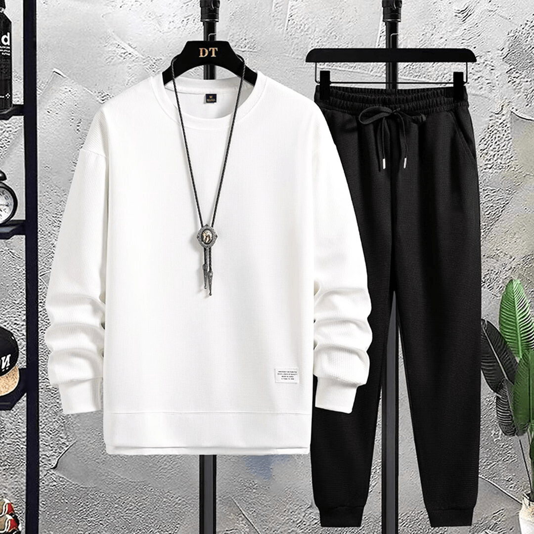 Levoire | Vêtement de sport homme Confortable & Sportif Tenue Tendance Blanc-Noir