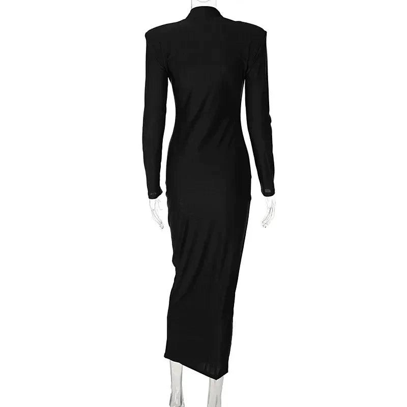 Levoire | Robe Maxi Tricot Taille Empire