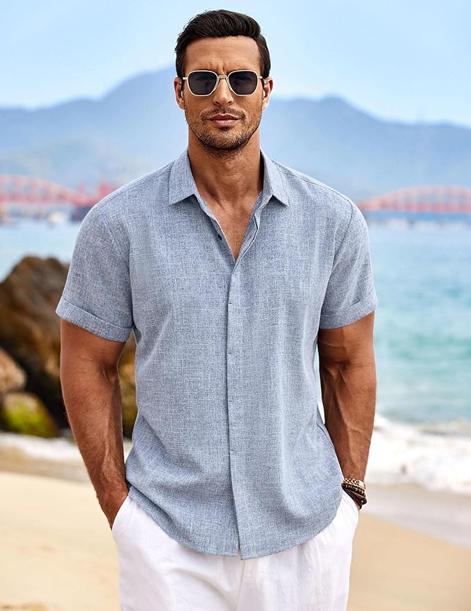 Levoire | Chemise Lin Manches Courtes