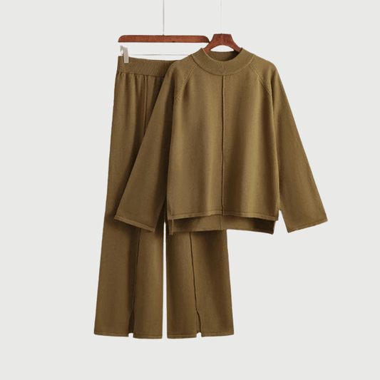 Levoire | Ensemble Pour Femmes Décontracté Avec Jambe Large 2 Pièces Braun Taille unique