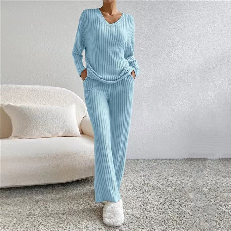 Levoire | Ensemble De Pyjama Doux À Manches Longues En Deux Pièces Pour Femmes