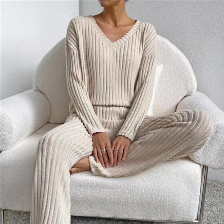 Levoire | Ensemble De Pyjama Doux À Manches Longues En Deux Pièces Pour Femmes