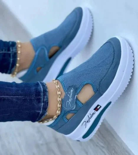 Levoire | Tissu Chaussures Femmes Bleu
