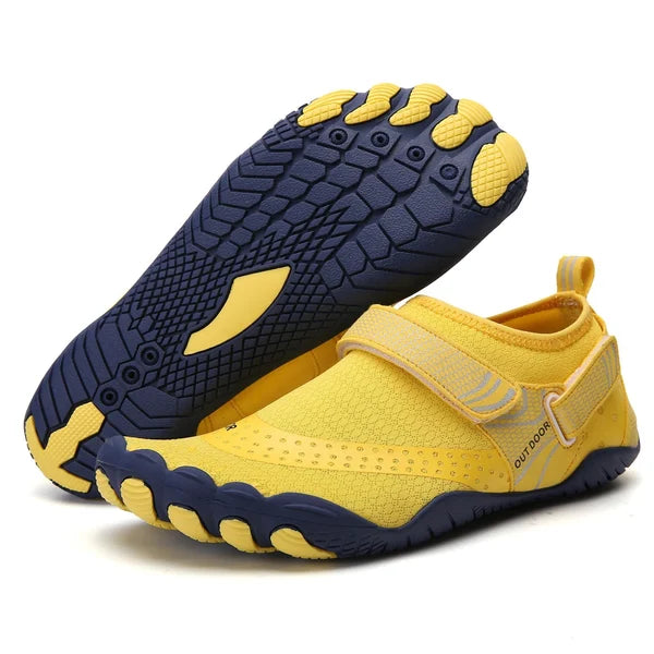 Levoire | Chaussures De L'Eau Barefoot Pour Femmes Et Hommes Respirantes, Antidérapantes Et Polyvalentes Jaune