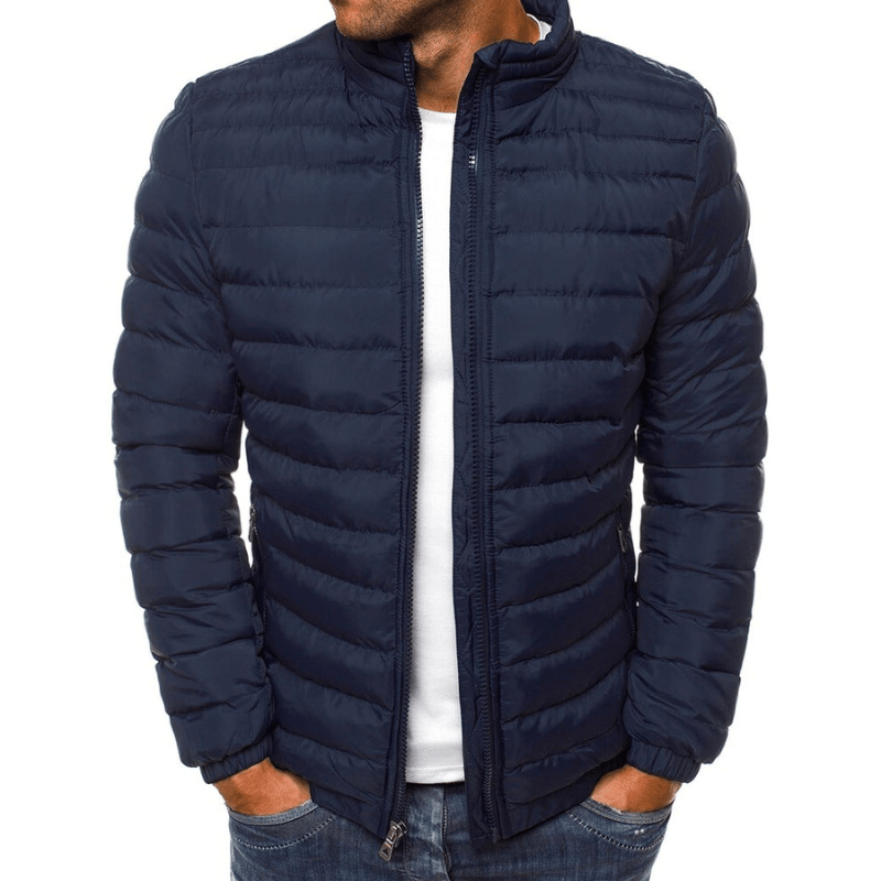 Levoire | Veste pour hommes chaude tendance luxueuse en duvet idéale pour l'automne Bleu foncé