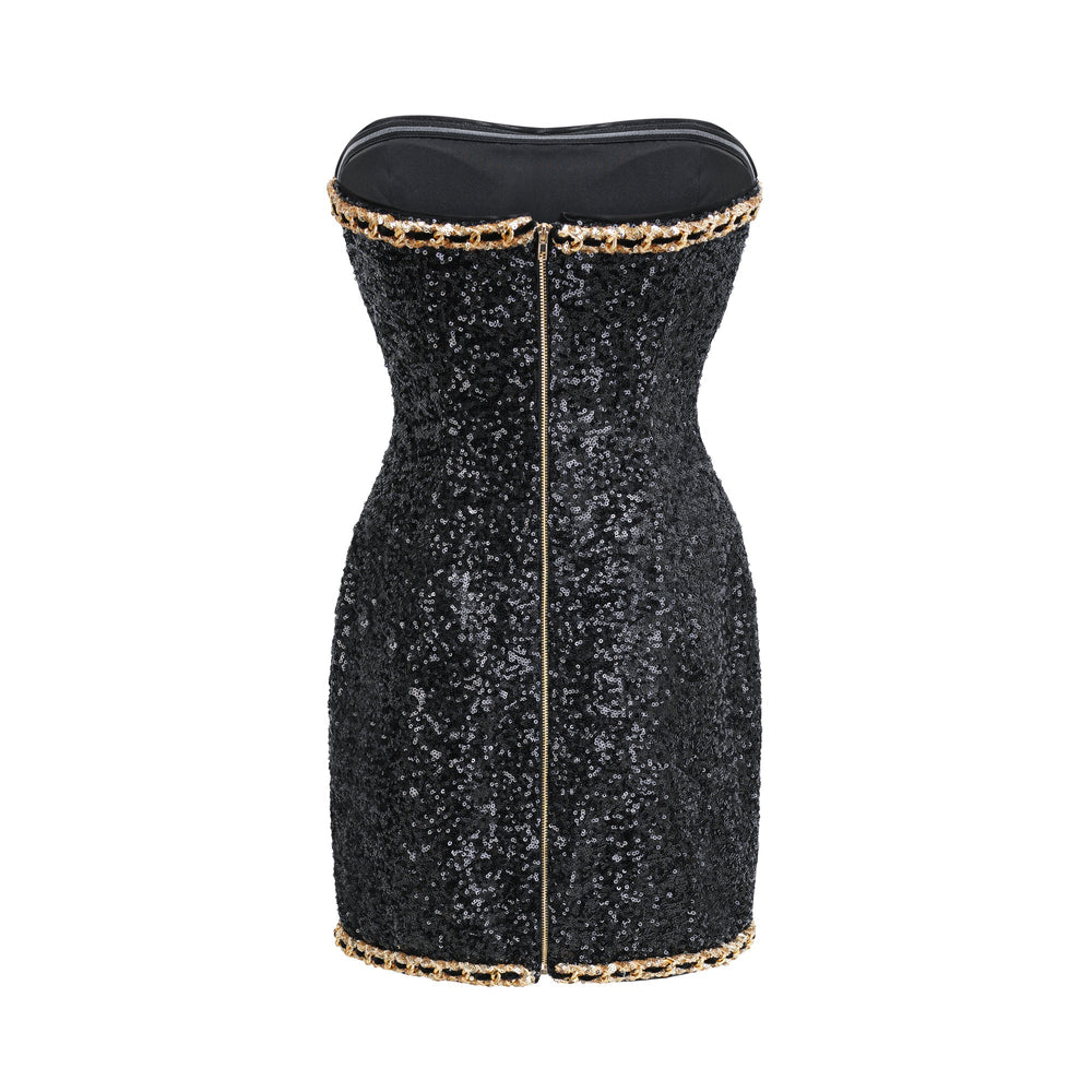 Levoire | Robe Mini Décorée Noire